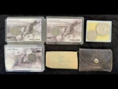 Small Collection of Coins, to include pre-decimal coins, old copper, Churchill Crown, two shilling