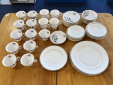Royal Albert Tea Set, 'Queen's Messenger' design, comprising tea cups, saucers, and side plates,