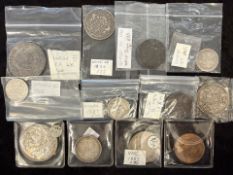 Collection of Old British Coins. Comprises 1/ George III 1820 Silver Crown. 2/ Victoria 1887