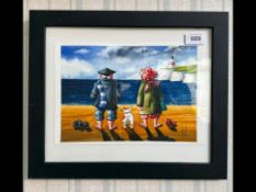 An Original Watercolour By P.M.K Paul.M.Kiernan - 'A Cornish Romance' Overall Size 32 x 38.5 cm.