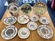 Collection of Cabinet Plates, to include Royal Doulton Four Seasons, World Wide Life Fund Elephant