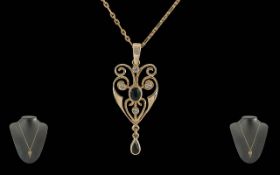 Ladies Pleasing Quality 9ct Gold Open Wo