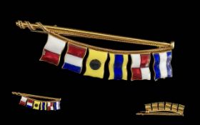 Benzie Cowes Special 9ct Gold and Enamel