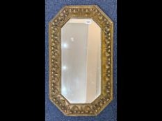 Large Brass Framed Vintage Mirror, frame