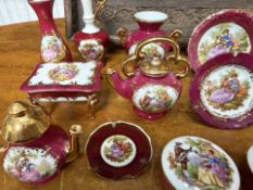 A Collection Of Miniature Limoges Highly