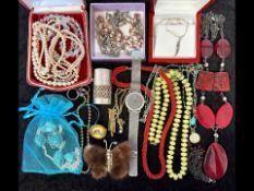 Good Mixed Bag of Costume Jewellery + 925 Sterling Silver Jewellery.