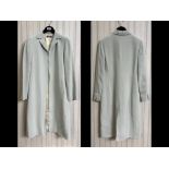 Ladies Austin Reed Silk Lightweight Coat, pale aqua colour, size 8, long length,