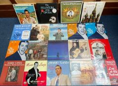 Bag Containing a Collection of Vinyl Records, appear to be compilation, classical, Nat King Cole,