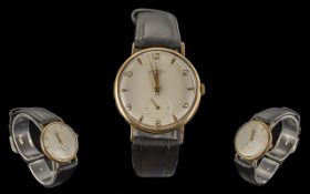 Rotary Gents 9ct Gold Cased Mechanical Watch. Marked 9.375. Working Order.