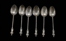 925 Sterling Silver Apostle Spoons. Stamped for 925 Silver. Combined Weight Approx 37 grams.