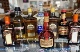 8 Bottles of Spirits and Liqueurs to include 2 models of Drambuie, 2 bottles of Cointreau, 2 bottles