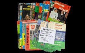 A Collection of England Football Programmes, 1950s to 80s, England v Germany 1954, England v Wales