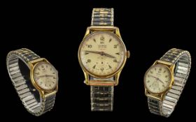 Roamer Calendar 17 Jewels Gold on Steel Gents Mechanical Watch. c.1950's. Working Order and In