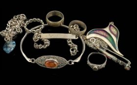 Collection of 925 Sterling Silver Jewellery. All Stamped For Silver. Weight Approx 48 grams.