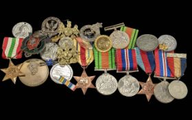 Military Interest - Collection of Medals and Memorabilia, to include two 1939-1945 War Medal, two