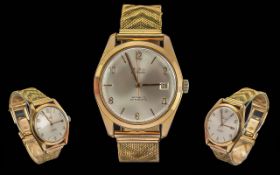 Mudu - Gents Swiss Made 25 Rubies Gold on Steel Automatic Incabloc Wrist Watch. c.1960's. Features