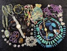 Good Mixed Bag of Costume Jewellery + 925 Sterling Silver Jewellery.