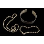 Collection of 925 Silver Jewellery. All Stamped for Silver. Includes Bangle, Necklace and Matching