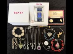 Good Mixed Bag of Costume Jewellery + 925 Sterling Silver Jewellery.