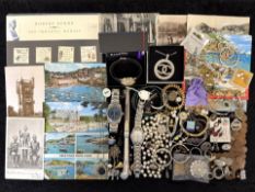 A Collection of Items to include Accurist watch Chrome bangle Americal steel paper knife