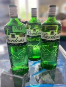 Three 1 Litre Bottles of London Dry Gin.