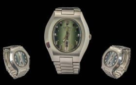 Seiko Gents Stainless Steel Automatic 23 Jewels Wrist Watch. Features Water Resistant, Steel