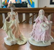 Two Boxed Coalport Figures, comprising May Queen and Sweet Juliet.