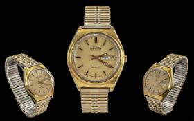 Swiss Emperor 25 Jewels Gents Self Winding Automatic Incabloc Day/Date Wrist Watch.