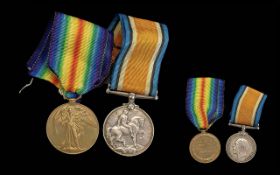 Pair of WWI Medals awarded to PTE J Spencer Liverpool Regiment 48988