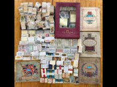 Large box of cigarette and tea cards etc...