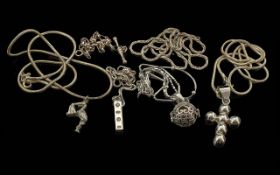 Good Mixed Collection of 925 Sterling Silver Jewellery. All Stamped for 925 Silver. Combined
