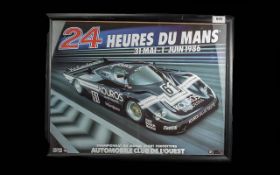 Original Framed Le Mans Vintage Sports P