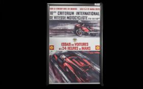 Original Framed Le Mans Vintage Sports P