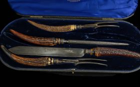 Late Victorian Mappin & Webb Antler Hand