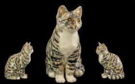 Winstanley Large and Signed Early Cat Fi