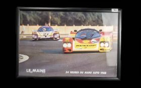 Original Framed Le Mans Vintage Sports