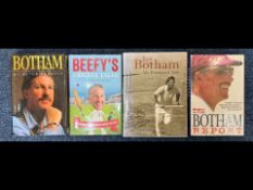 Cricket Interest - Four Signed Ian Botha