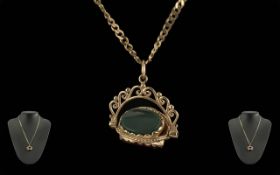 Antique Period Pleasing 9ct Gold Gem Set