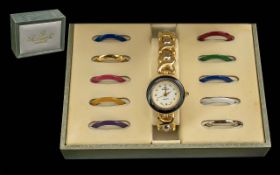 Ricardo Ladies Multi Coloured Bezel Quar