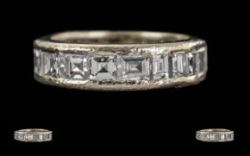 Ladies - Platinum Diamond Set Full Etern