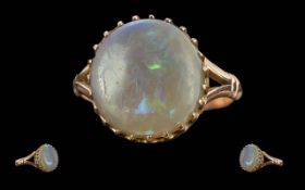 An Antique 9ct Gold Opal Ring, set with