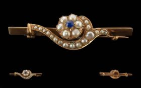 Antique Period Ladies 9ct Gold Attractiv