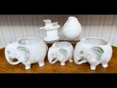 Small Collection of White Porcelain & Po