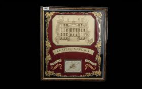 Chateau Margaux Framed Montage Wine Labe