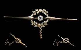 Ladies Edwardian Period 18ct Gold & Plat