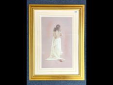 Kay Boyce Signed Limited Edition Print, Titled 'Clare 1', mounted, glazed and framed in a gilt swept