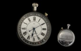 Royal Navy Deck Watch HS4, made by H Golay & Son Ltd., London. White enamel dial with Roman