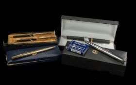 Good Collection of Pens. Includes Sheaffer, Paper Mate etc ( 4 ) Pens In Total. ( Boxed )