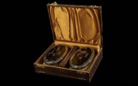 Sterling Silver 925 & Tortoiseshell Brush & Comb Set. Fully hallmarked for Silver. In Original Box.