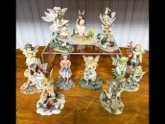 Collection of Leonardo Limited Edition by Christine Haworth Fairy Figures, to include Crystal